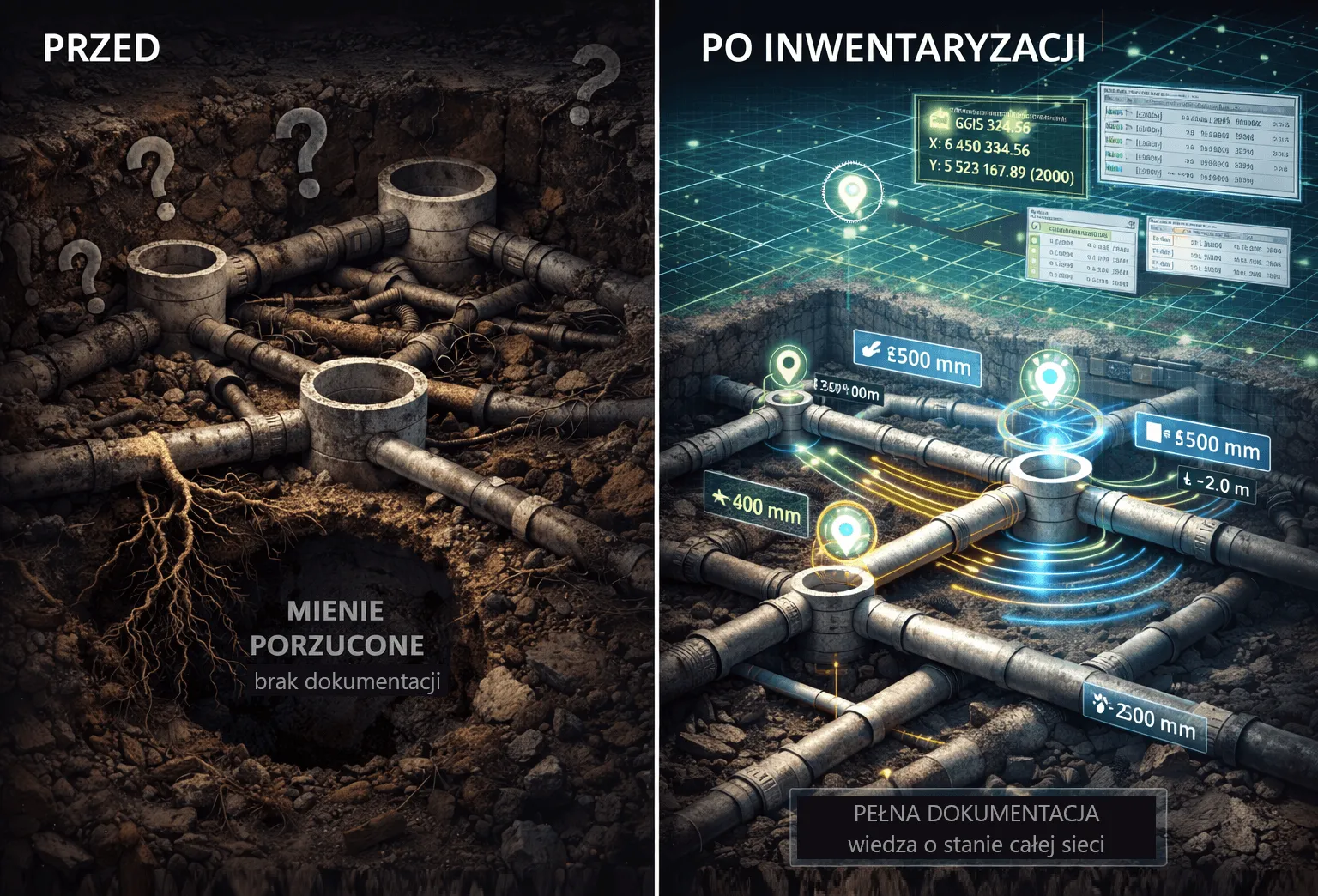 Inwentaryzacja kanalizacji deszczowej – koniec niespodzianek pod ziemią