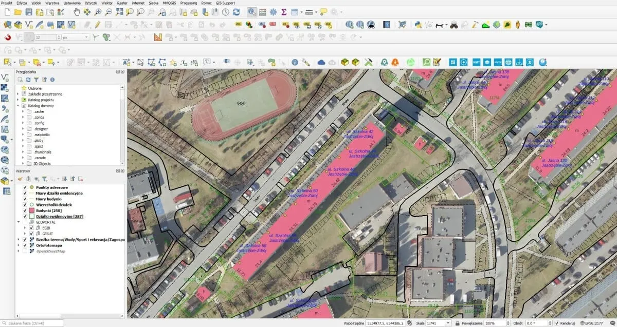 Szkolenie z obsługi programu QGIS dla pracowników Spółdzielni Mieszkaniowej
